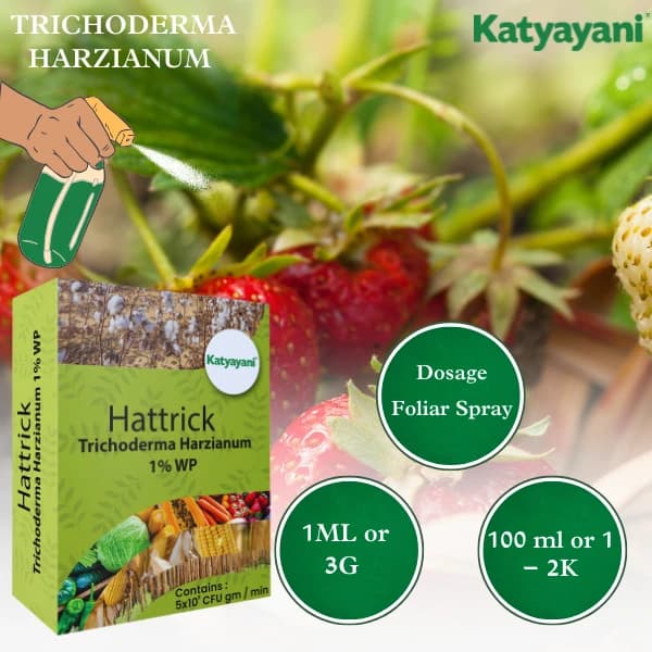 Katyayani Hattrick Trichoderma Harzianum Bio Fungicide Powder Advanced Biological Solution For Effective Fungal Disease Control - Image 5