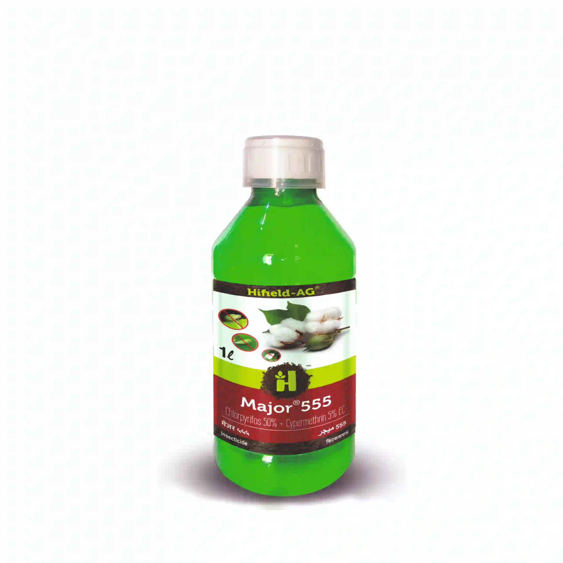 Hifield Ag Major 555 Chlorpyriphos 50% + Cypermethrin 5% Ec Insecticide, A Broad-Spectrum Non-Systemic Insecticide
