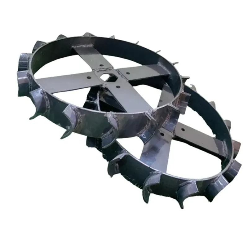 AJ Kisan Heavy Duty 2 Pcs of 16 Inch Iron Wheel Without Tyre Holder For 5 to 12 HP Petrol Power Tiller