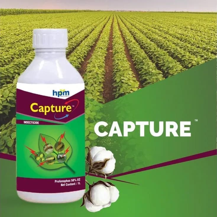 Hpm Capture Profenophos 50% EC Insecticide, Effective Control of Bollworms & Sucking Pests In Cotton - Image 2