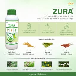 Atul ZURA 2, 4-D Dimethyl Amine Salt 58% WSC Herbicide, Post-Emergence, Effective Control Broadleaf Weeds In Multiple Crops 2