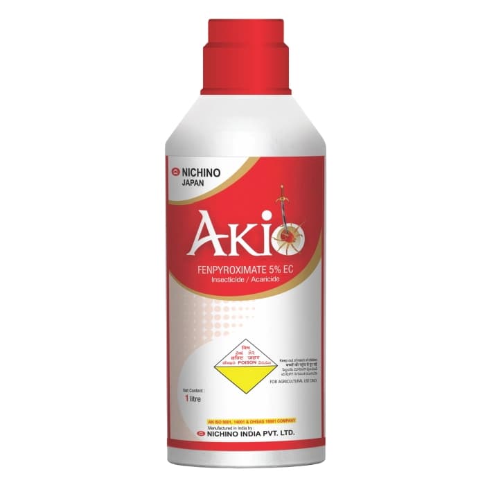 Nichino Akio Fenpyroximate 5% EC Miticide, Effective Control All Mite Stages In Tea, Cotton And Chilli