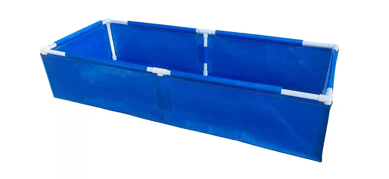 GARDECO PVC Coated Nylon Fabric UV Protected 450 GSM Multi-Color Rectangular Plants Grow Bag with PVC Pipe Support - Image 3