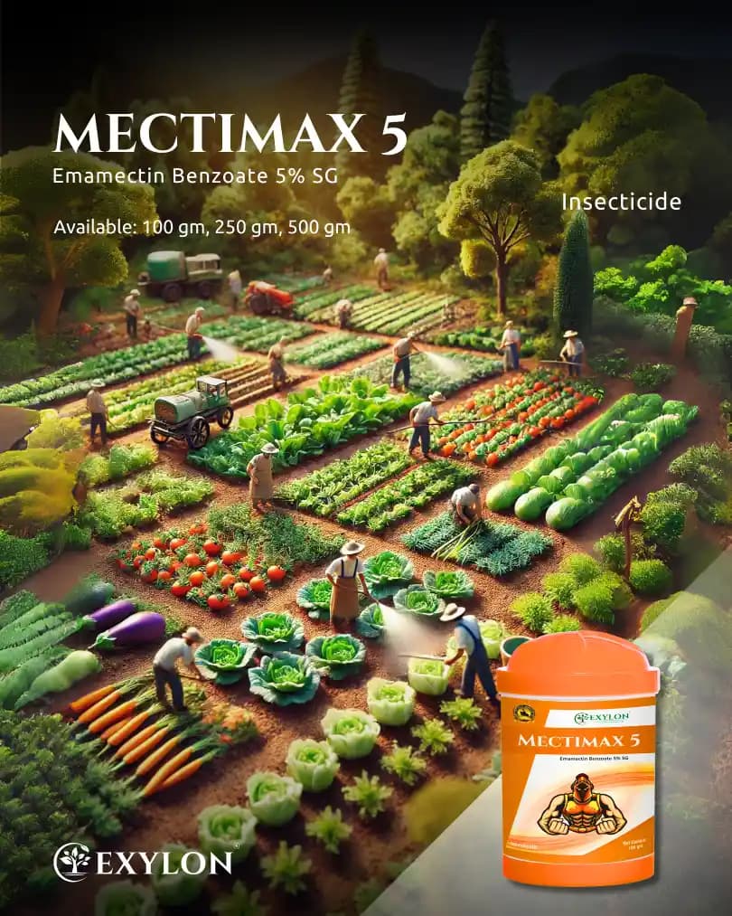 Exylon MECTIMAX 5 Emamectin Benzoate 5% SG Insecticide, Effective For Sucking And Chewing Pests Control In Multipal Crops - Image 2