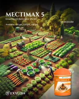Exylon MECTIMAX 5 Emamectin Benzoate 5% SG Insecticide, Effective For Sucking And Chewing Pests Control In Multipal Crops 2