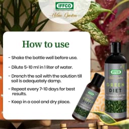 IFFCO Green Diet Organic Liquid Concentrate, Balanced Macro & Micro Nutrients Fertilizer For Indoor, Outdoor Plants 2