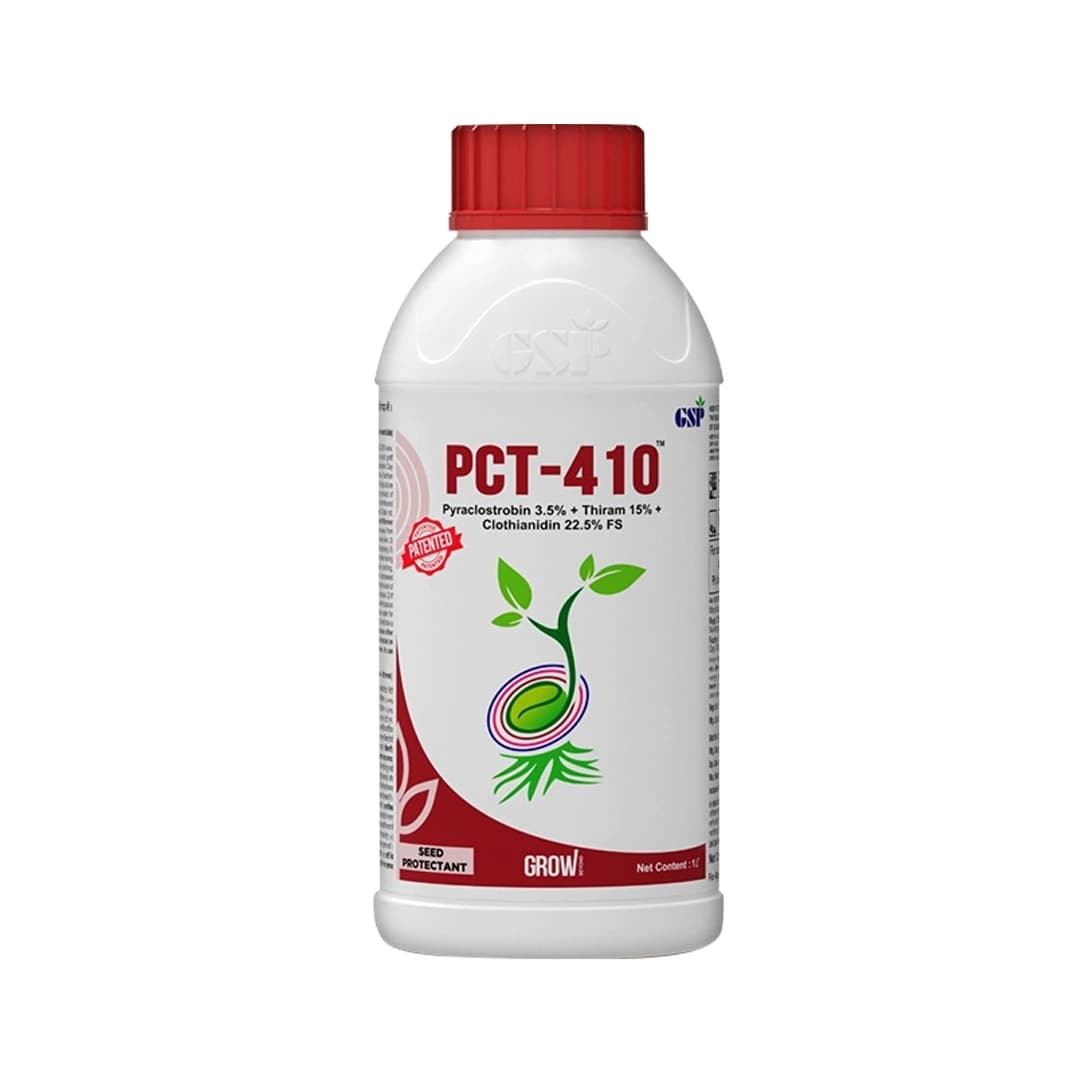 GSP PCT 410 Pyraclostrobin 3.5% + Thiram 15% + Clothianidin 22.5% FS Fungicide, Use for All Crops.