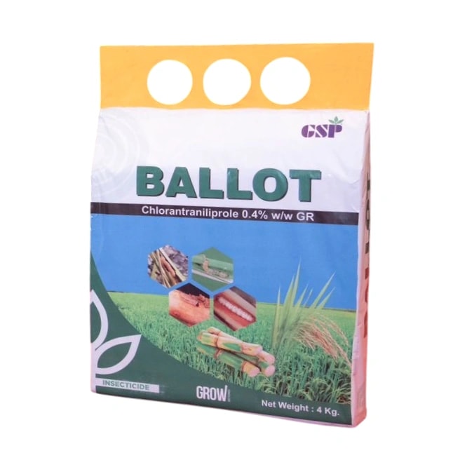 Gsp Ballot Chlorantraniliprole 0.4% GR Insecticide, Effective For Stem Borers And Leaf Folders