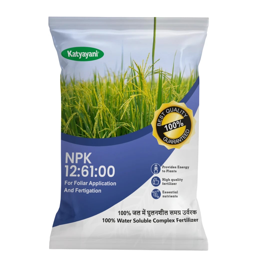 Katyayani Npk 12:61:00 Fertilizer, High-Performance Nutrient Solution For Enhanced Plant Growth and Development