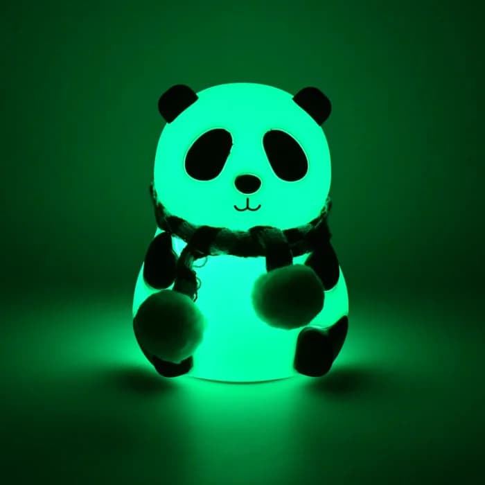 Panda 7 Color LED Silicone Touch Lamp, Rechargeable, Night Light For Kids Room - Image 6