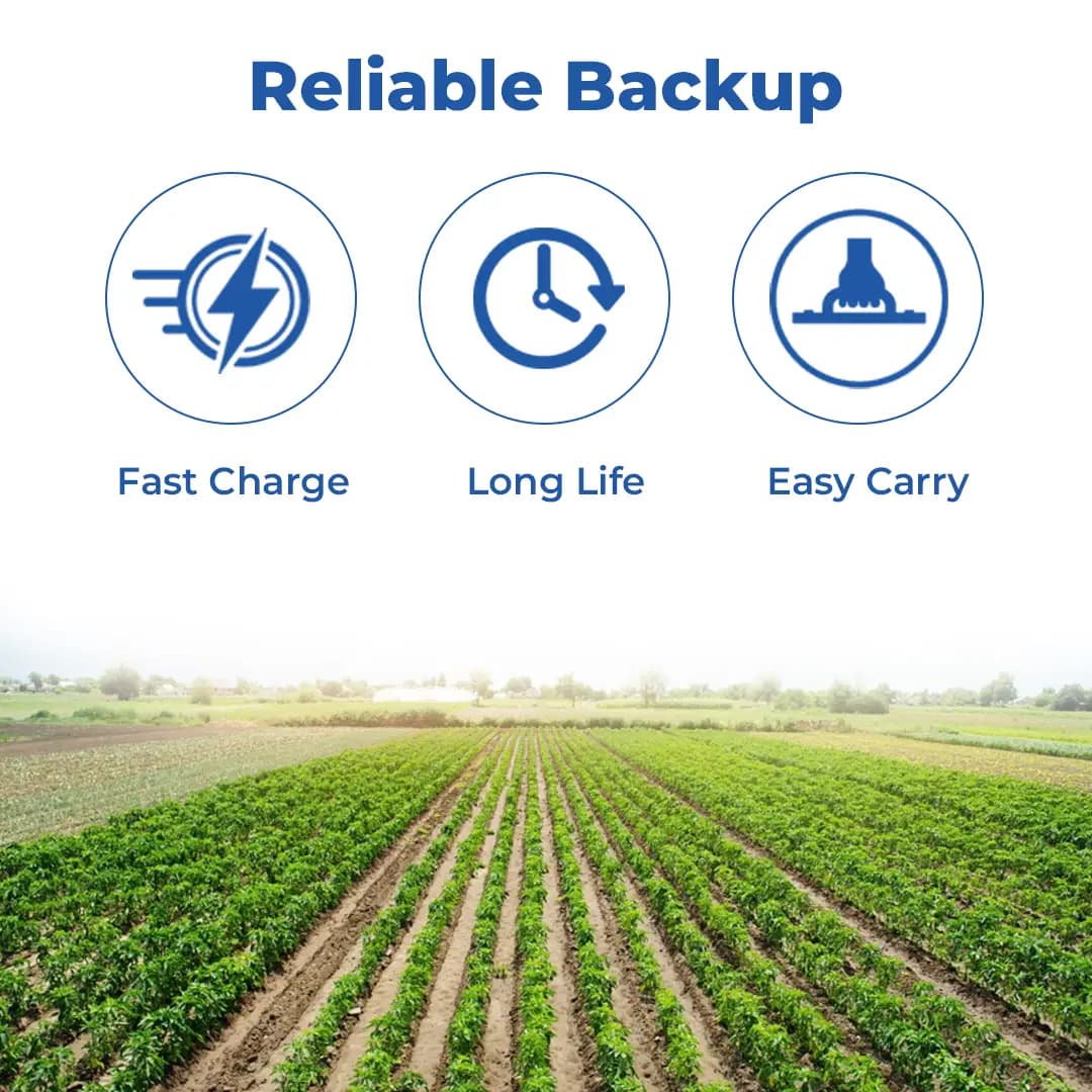 Radhe Agri 12V x 15Ah Rechargeable Lithium Ion Battery, Usage For Agricultural Sprayers & Zatka Machine - Long Backup With 1-Year Warranty - Image 3