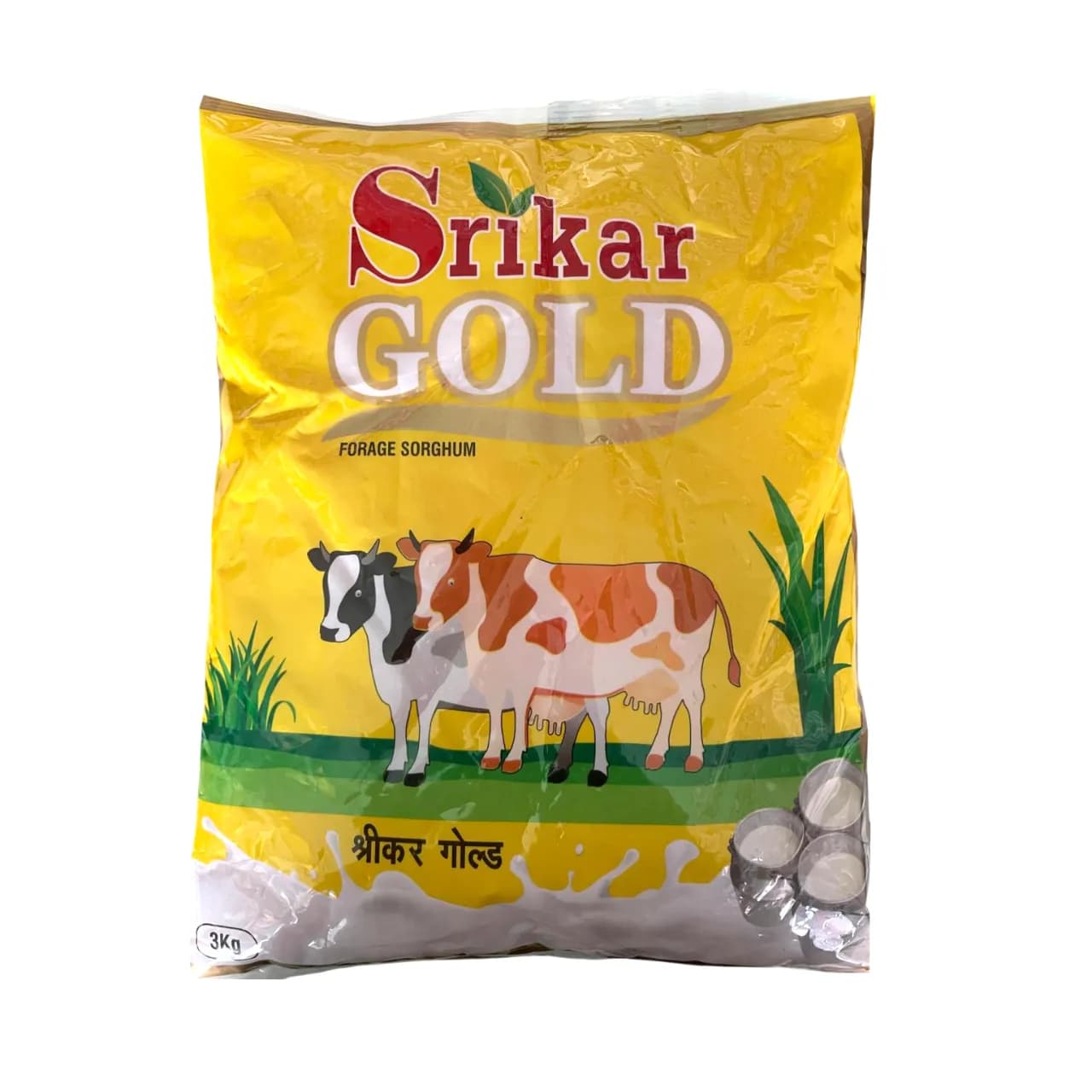 Srikar Gold Hybrid Forage Sorghum Seeds, Multi-Cut, High Purity And Superior Yield - Image 1