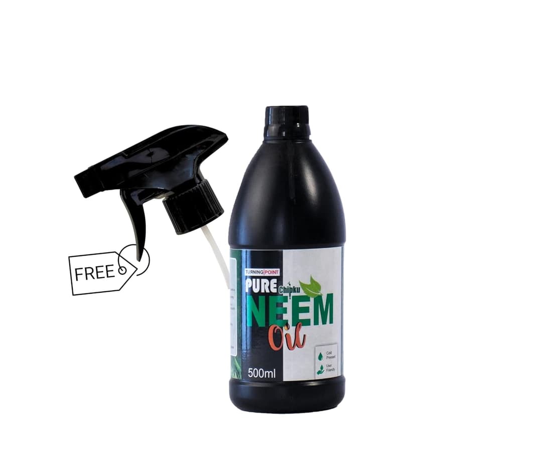 Chipku Natural Neem Concentrate Cold Pressed Oil 300 PPM With Free Spray Gun, 100% Organic and Water Soluble. For Gardening and Agriculture Use - Image 7