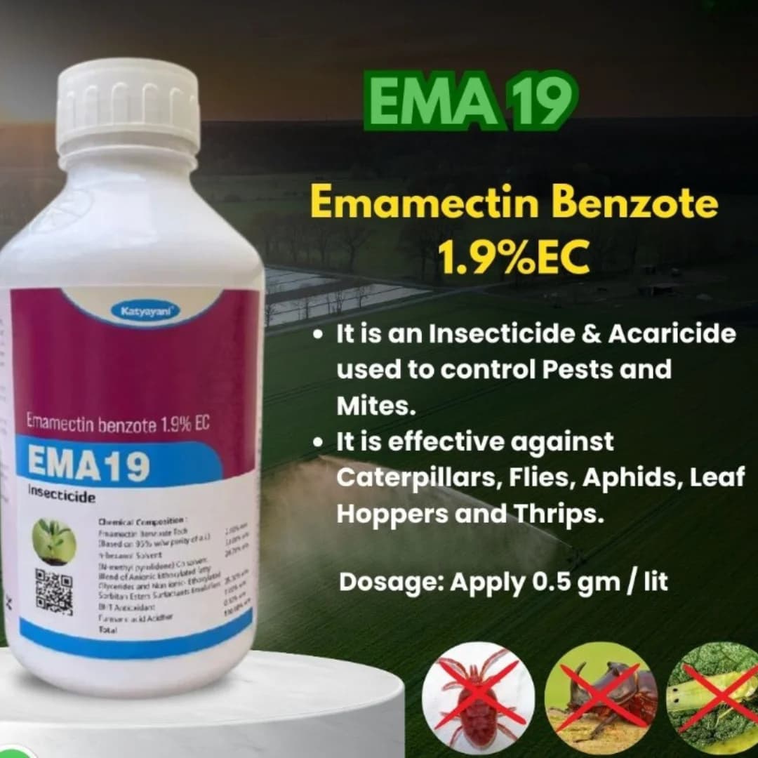 Katyayani EMA19 Emamectin Benzoate 1.9% EC Insecticide, Contact and Systemic Action - Image 2