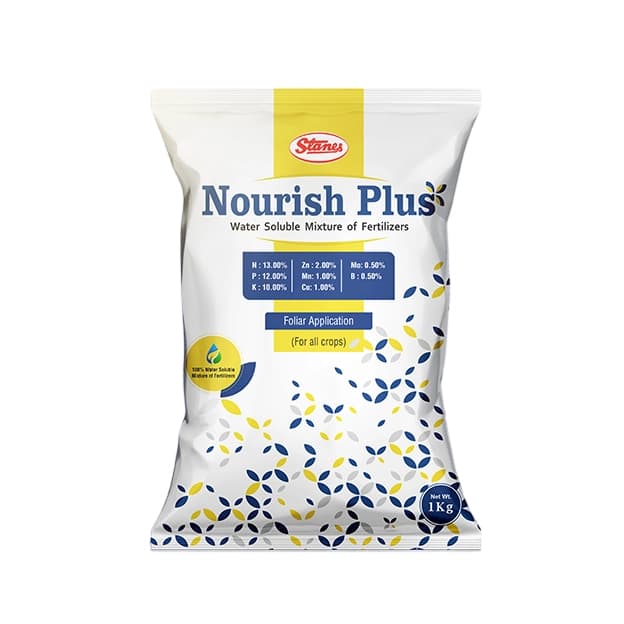 T. Stanes Nourish Plus 100% Water Soluble Fertilizer, Essential For Micro & Macro Nutrients For All Crops - Image 1