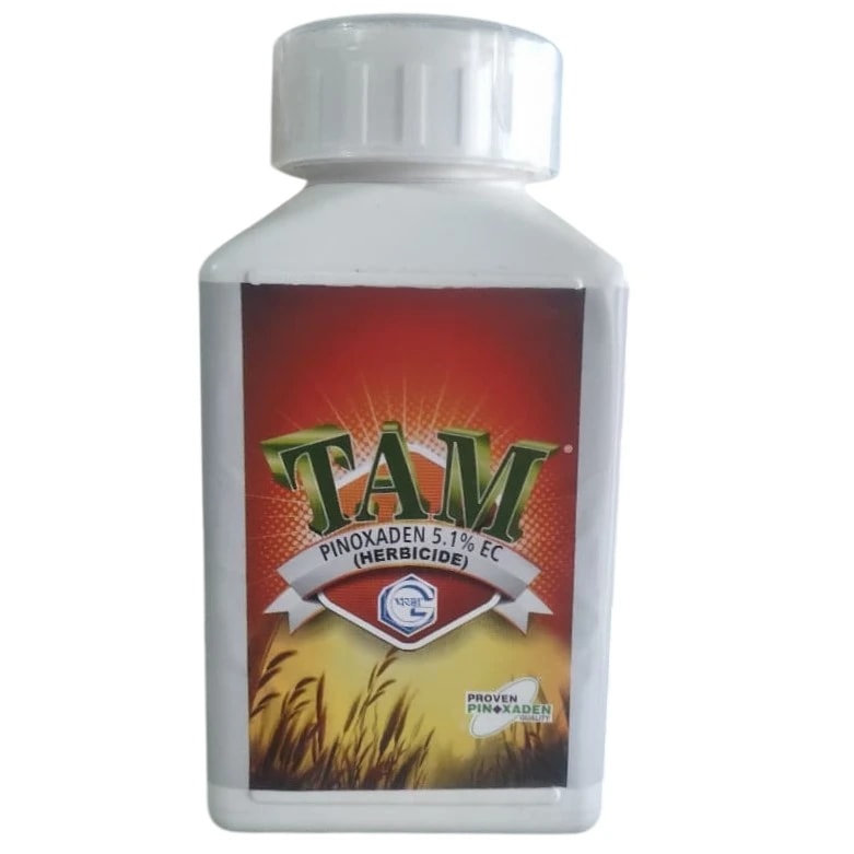 Gharda TAM Pinoxaden 5.1% EC Herbicide, Selective Post-Emergence, Effective Grass Weed Control