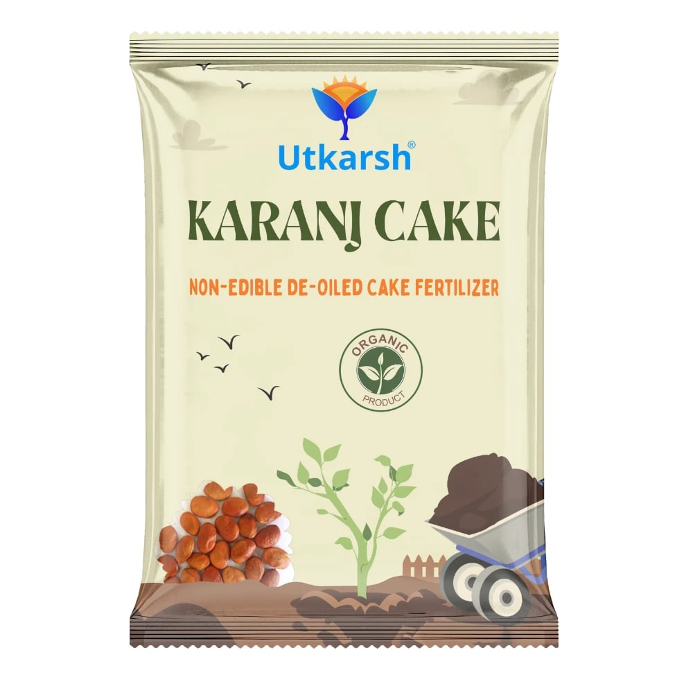 Utkarsh Karanj Cake Organic Fertilizer, Natural Soil Amendment And Improves Crops Immunity
