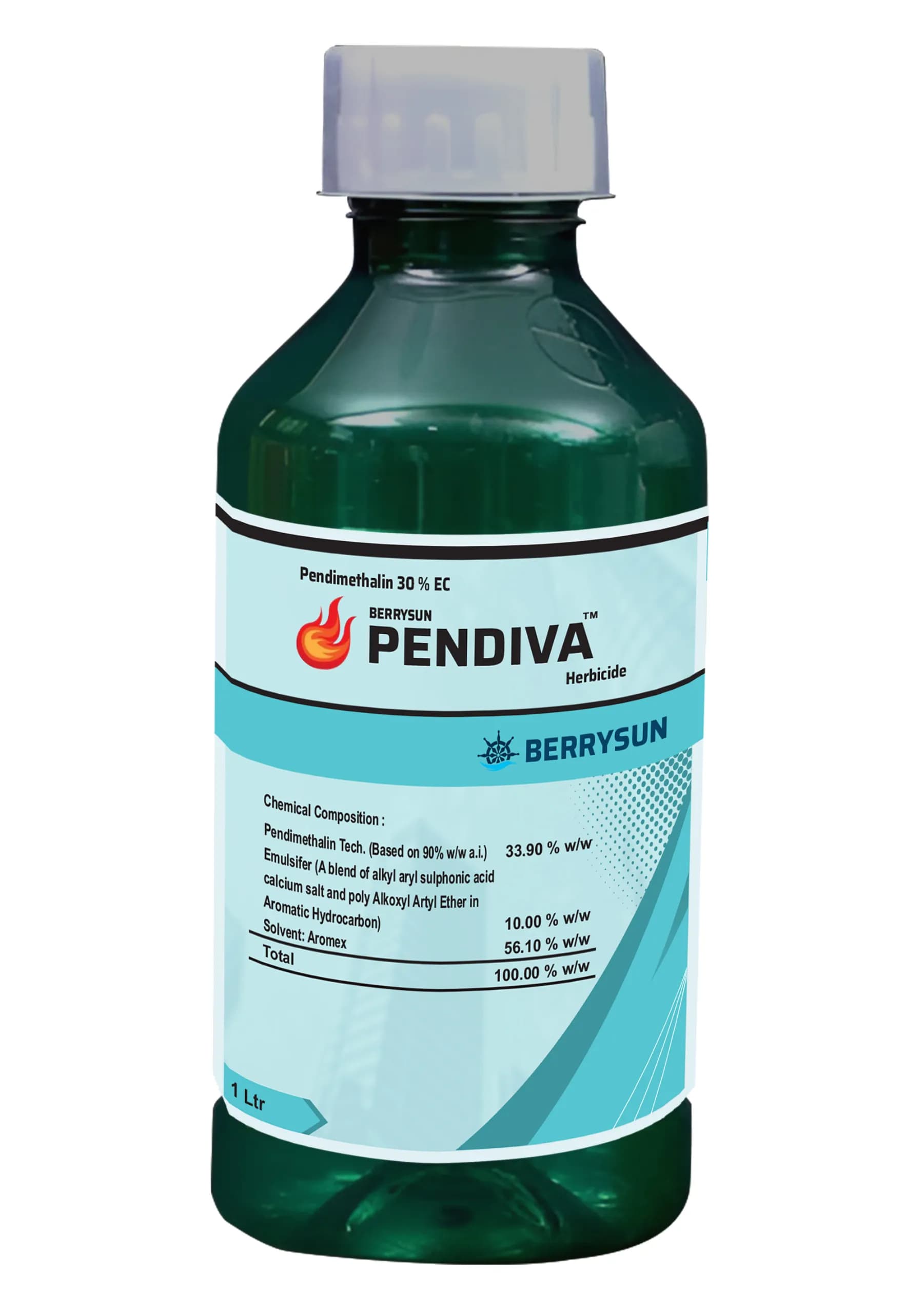 Berrysun Pendiva Pendimethalin 30% EC Herbicide, Pre Emergence Selective Weed Control - Image 1