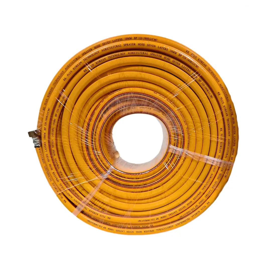 Farmq HTP Hose Pipe 10mm, 100 Meters, Durable PVC, High-Pressure Pipe For Agriculture, Gardening And Irrigation
