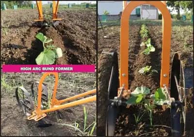 MAHAN MHAWH Manual High Arc Wheel Hoe with Oscillating Hoe 6 INCH (2 nos), Plow set , Cultivation Teeth (4 )