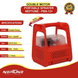 Neptune PBS-13 Plus High Pressure Sprayer Kit, 120W Portable Double-Pump Battery Power 12V-12AH For Agricultural Use 2