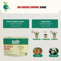 BloomBuddy Bio-Disease Control Pseudomonas Fluorescens 1.0% WP, Natural Plant Strengthener & Disease Fighter 4