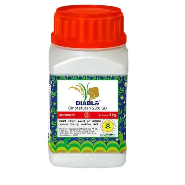 Sudarshan Diablo Dinotefuran 20% SG Insecticide, Effective Pest Control For Paddy Crop