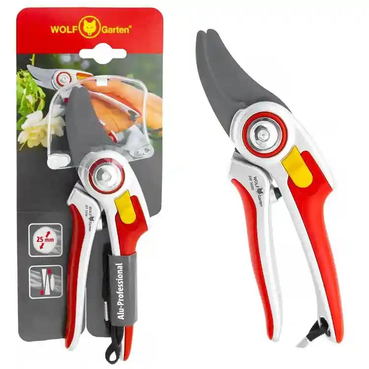Wolf Garten Bypass Secateurs Alu Professional (RR-5000) 25 mm cut, Gardening Hand Tool - Image 1