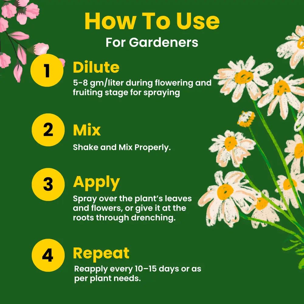 Utkarsh Boronated CAN (Boronated Calcium Nitrate) (100% Water Soluble Fertilizer) Improves Plant Growth and Nutrient Uptake. - Image 5