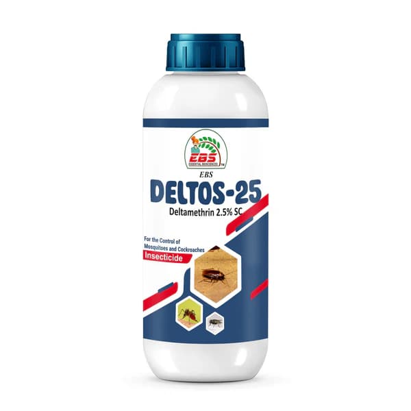 EBS DELTOS-25 Deltamethrin 2.5% SC Insecticide, For Control Of Mosquitoes and Cockroaches