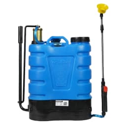 Neptune Hariyali-08 Knapsack Hand Operated Sprayer, 16L HDPE Tank Brass Pressure Chamber, Telescopic Lance with 3 Nozzles, Ideal for Farming, Garden 1