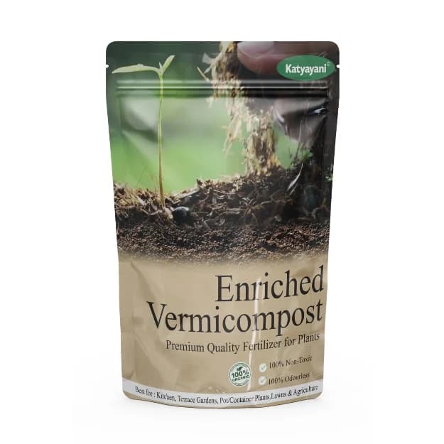 Katyayani Enriched Vermicompost Fertilizer, Premium Organic Compost For Enhanced Soil Health and Boost Crop Growth - Image 1