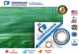Tuffpaulin Pond Liner Heavy Duty Tarpaulin, Extra Strong Eyelets, UV Resistant 8