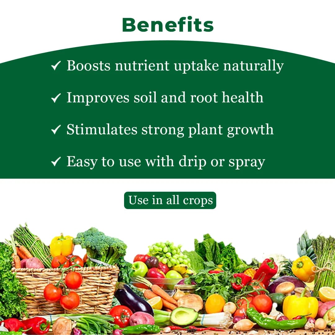 Katyayani Activated Humic Acid + Fulvic Acid Plants Fertilizer & Bio Enhancer with Silicon wetting Agent 100% Organic for Home Garden & Agriculture - Image 4