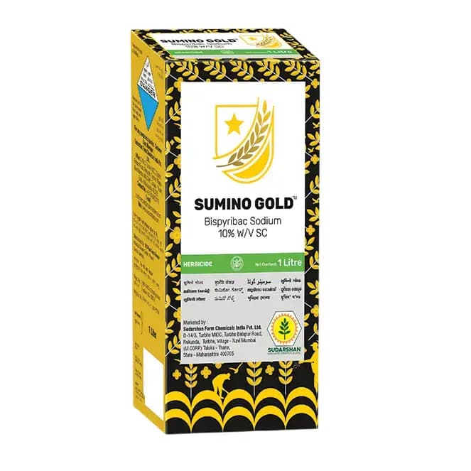Sudarshan Sumino Gold Bispyribac Sodium 10% SC Selective and Systemic Post-Emergent Herbicide - Image 1