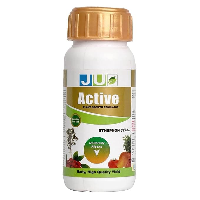Ju Agro Active Ethephon 39% SL Plant Growth , Used For Breaking Alternate Bearing In Mango As Well As Ripening And Defoliation In Many Other Crops