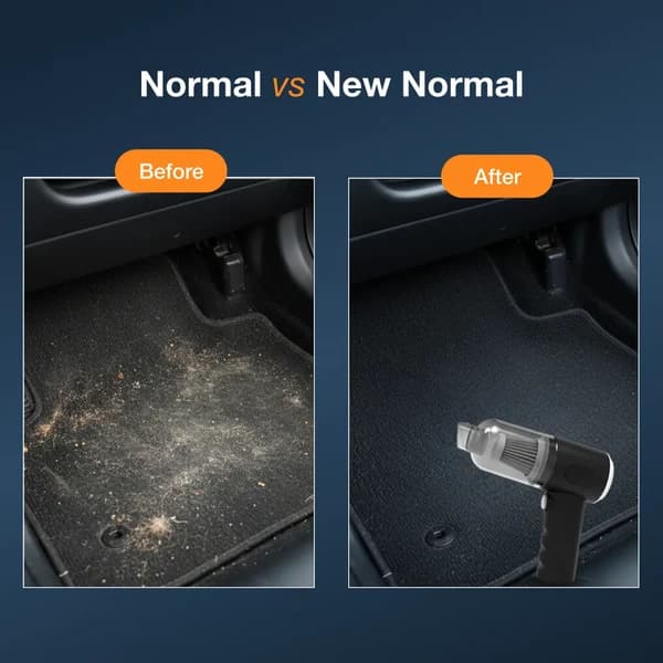 3 In 1 Mini Vacuum Cleaner, Wireless, Rechargeable, Blower, Dust Cleaner For Car & Home - Image 7