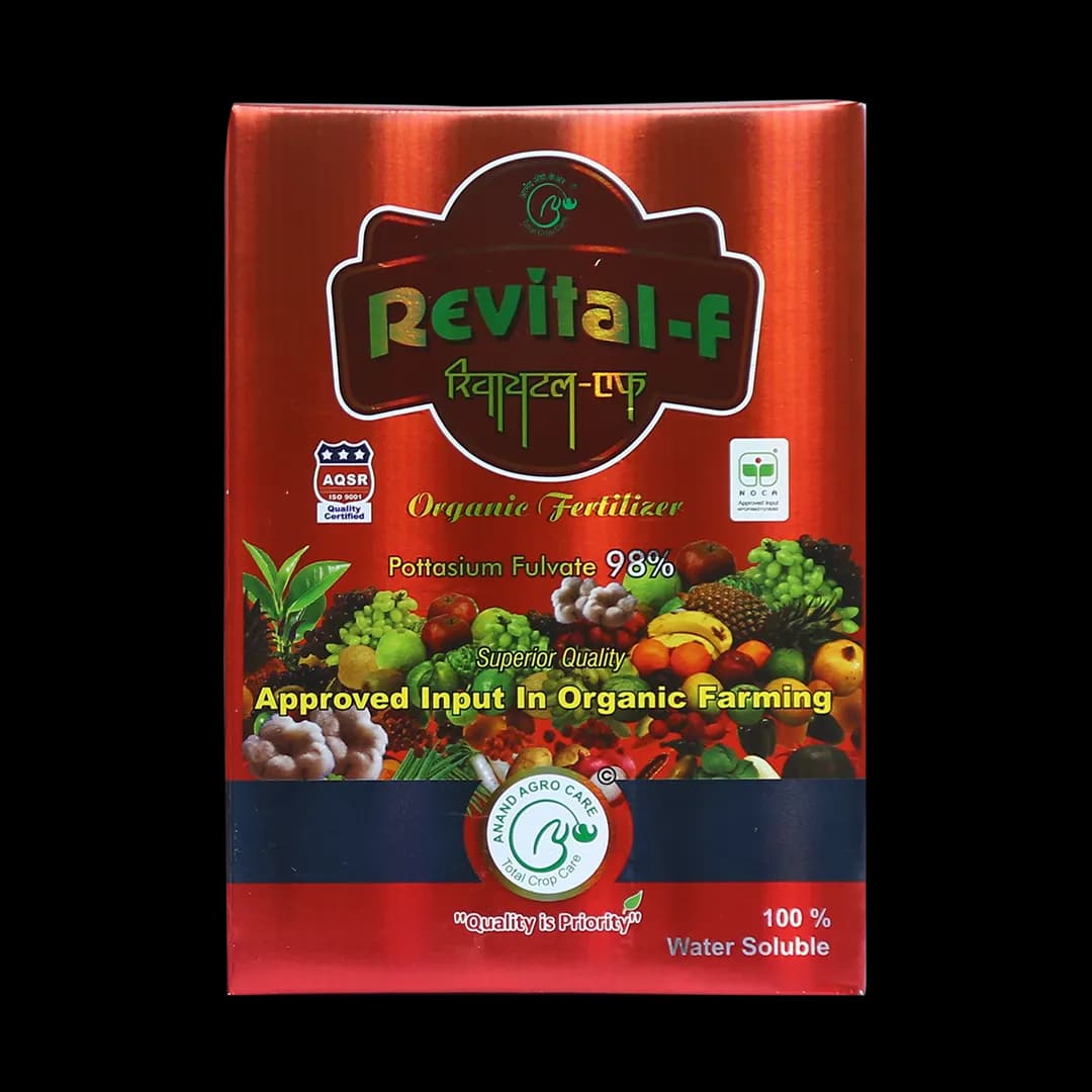 आनंद रिवाइटल एफ - 98% (फुल्विक एसिड) पोषक तत्वों के अवशोषण में मदद करता है, चयापचय की दर बढ़ाता है।
