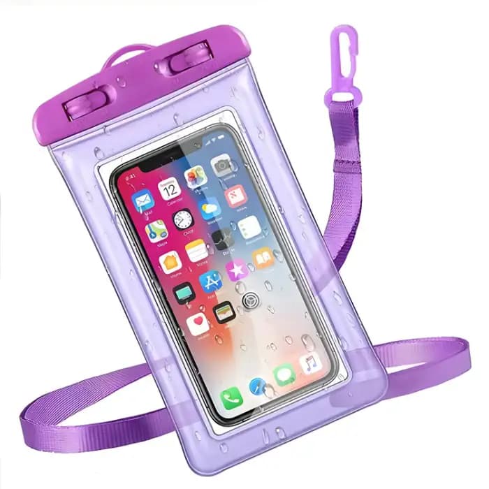 Mobile Pouch Cover Water Protector, Protector with Touch Screen & Secure Lock System (Color May Vary, Mix Design) - Image 1