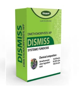 Katyayani Dismiss Dimethomorph 50% WP Fungicide, Effective Control of Downy Mildew, Late Blight, and Other Fungal Diseases 1