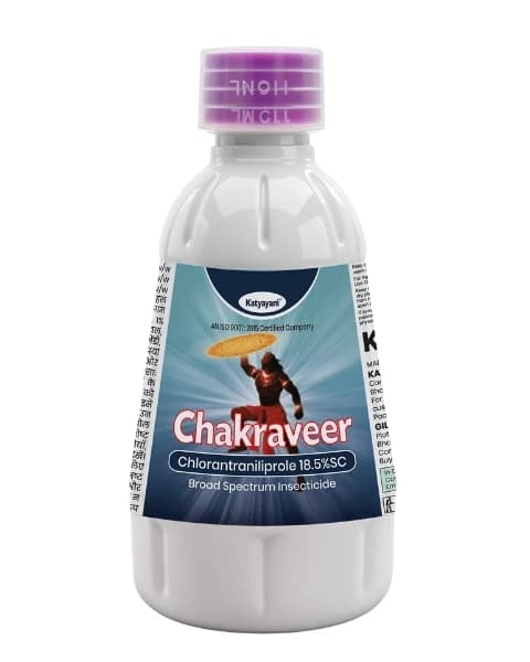 Katyayani Chakraveer Chlorantraniliprole 18.5% SC Insecticide, Advanced Effective Pest Control and Crop Protection - Image 1