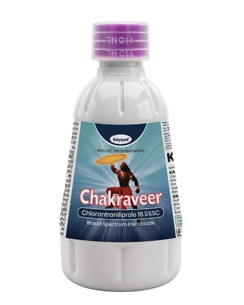 Katyayani Chakraveer Chlorantraniliprole 18.5% SC Insecticide, Advanced Effective Pest Control and Crop Protection