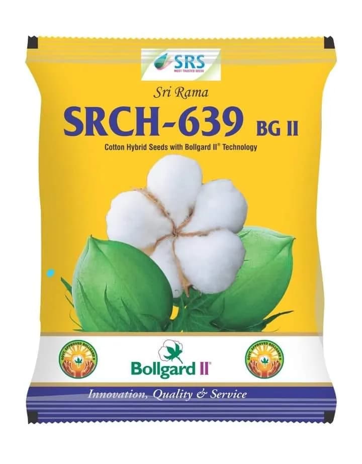 Sri Rama SRCH 639 BGll Cotton Seeds, Strong Tolerance Against Major Pests Including Bollworms And Sucking Pests (475 Gm) - Image 1
