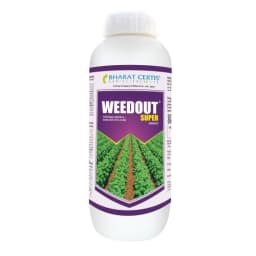Bharat Certis Weedout Super Pyrithiobac Sodium 6% + Quizalofop Ethyl 4% MEC Herbicide, Highly Effective In Cotton Crop 1