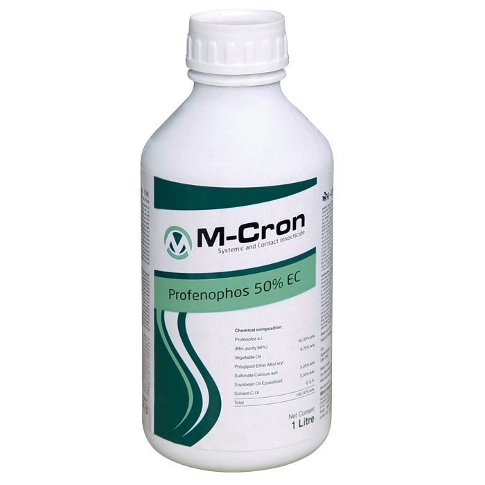Moti M-Cron Profenophos 50% EC Insecticide, Broad Spectrum For Cotton Crop Protection