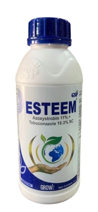 GSP Esteem Azoxystrobin 11% + Tebuconazole 18.3% SC Fungicide For Effective Crop Protection and Disease Control - Image 1