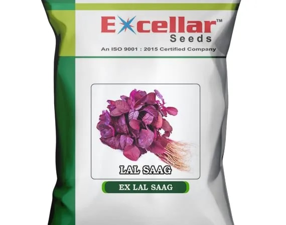 Excellar EX LAL SAAG Spinach Seeds, Ideal For Summer, Rainy, and Early Winter Seasons