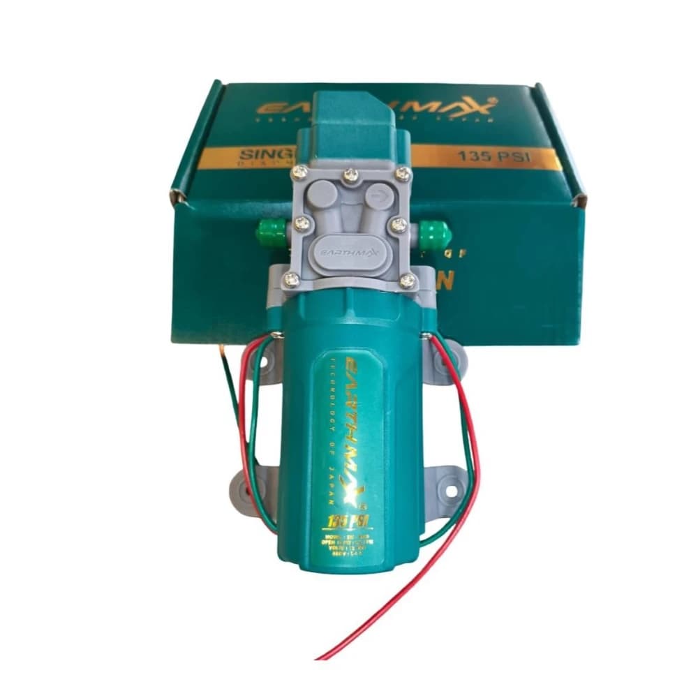 ShivSuraj EarthMax 135 PSI 12V DC Diaphragm Single Motor, Battery Operated, Heavy Duty, Use For Agriculture And Gardening, Car, Bike Washing - Image 1