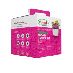 Amruth Organic Flower Kit, Garden Kit, DIY Kit, Grow Your Own Flowers in Kitchen Garden 2