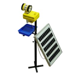 V-SAR Smart Radar Solar Light, 360 Degree Rotating Light With Insect Trap, Waterproof, 15W Panel And Siren Alarm 1